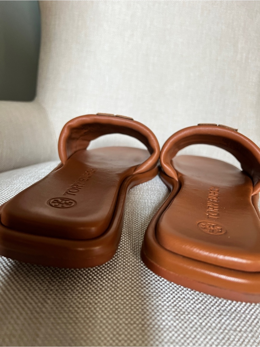 Tory Burch Nappa Leather Double T Sport Slide — Size 8 - Picture 8 of 12